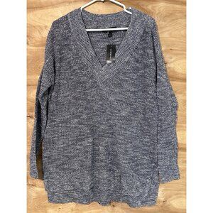 NWT Lane Bryant 14/16  Tunic Knit Sweater V Neck Cardigan Heathered $60